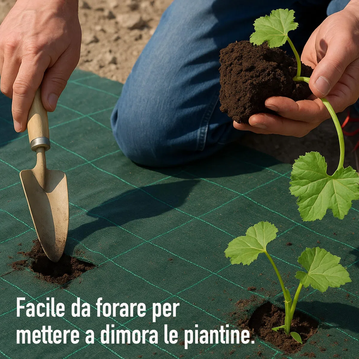 AEFFE Telo Rete Pacciamatura 100 gr/mq in Rotoli, Tessuto Anti Erbacce, Permeabile all'Acqua, Ideale per Ancoraggio Prati Sintetici, Orto, Giardino, Nero e Verde (1,5 x 10 Metri, Verde)