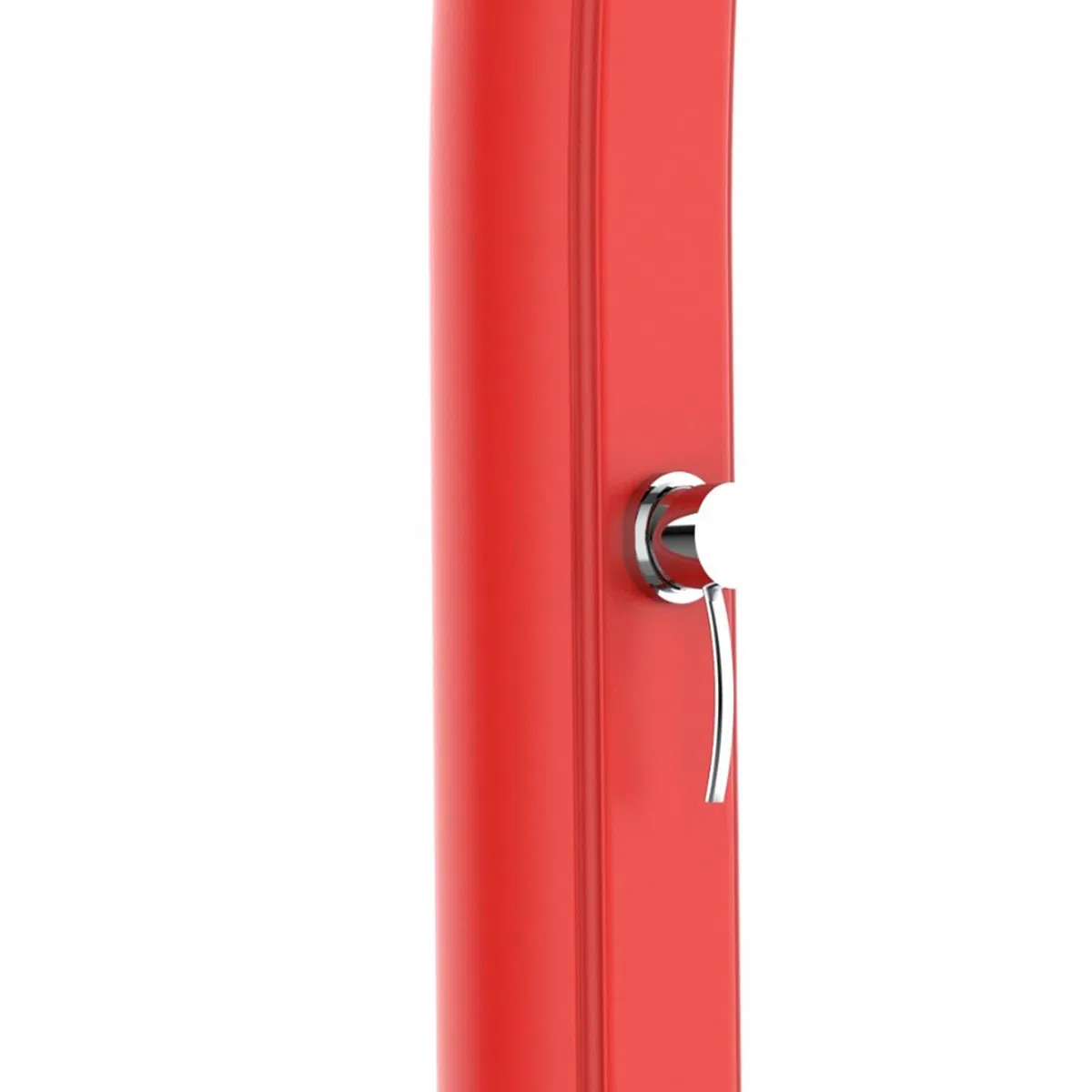 Starmatrix Colonna Doccia Ecologica Rossa in Polietilene HD con Serbatoio da 25 Litri e Lavapiedi per Giardino e Piscina Rio Red