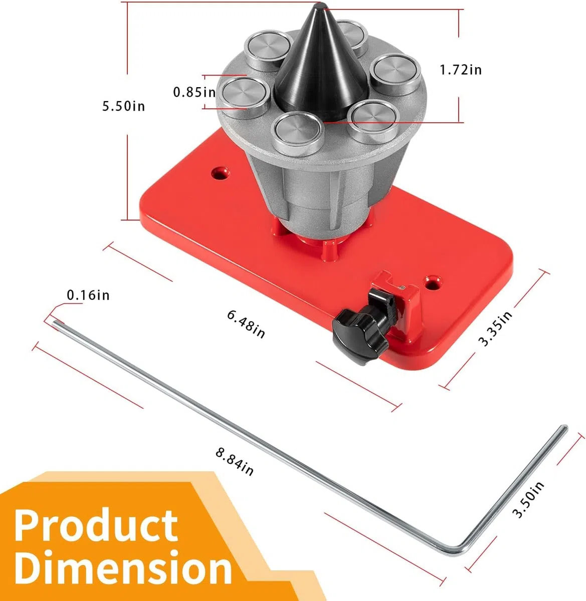 339075B Precision Knife Balancer, bilancia i coltelli dopo l'affilatura. compatibile con Stihl, Troy, Husqvarna ecc. (42-047) Lama per tosaerba di precisione