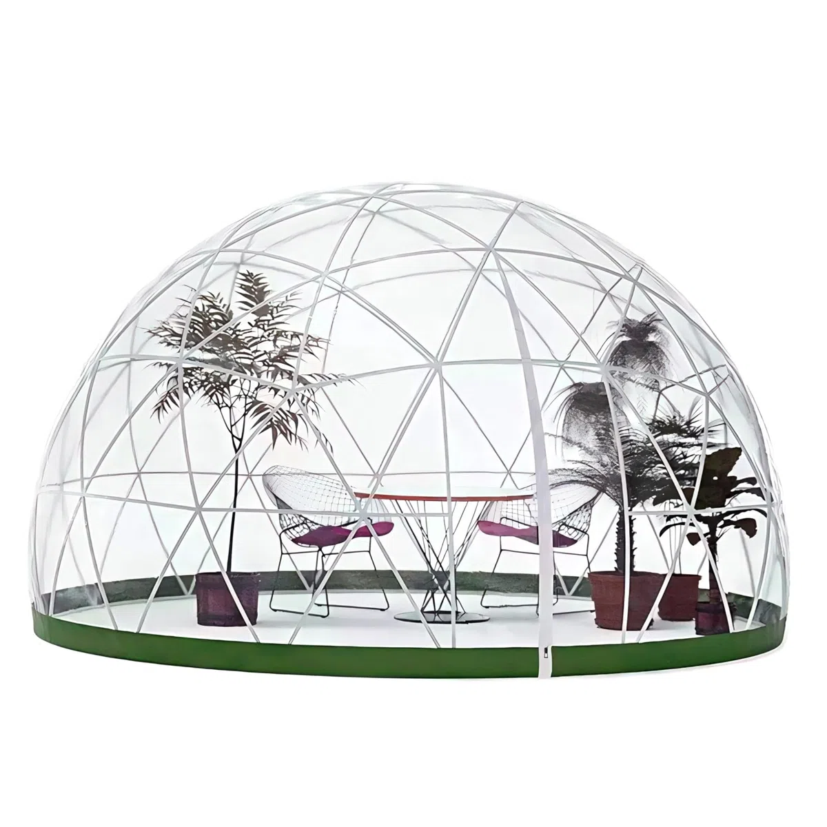 Igloo Dome da esterno per l'inverno copertura trasparente 3,5 m (senza telaio tenda), tenda a igloo da giardino, serra, cupola trasparente, copertura trasparente