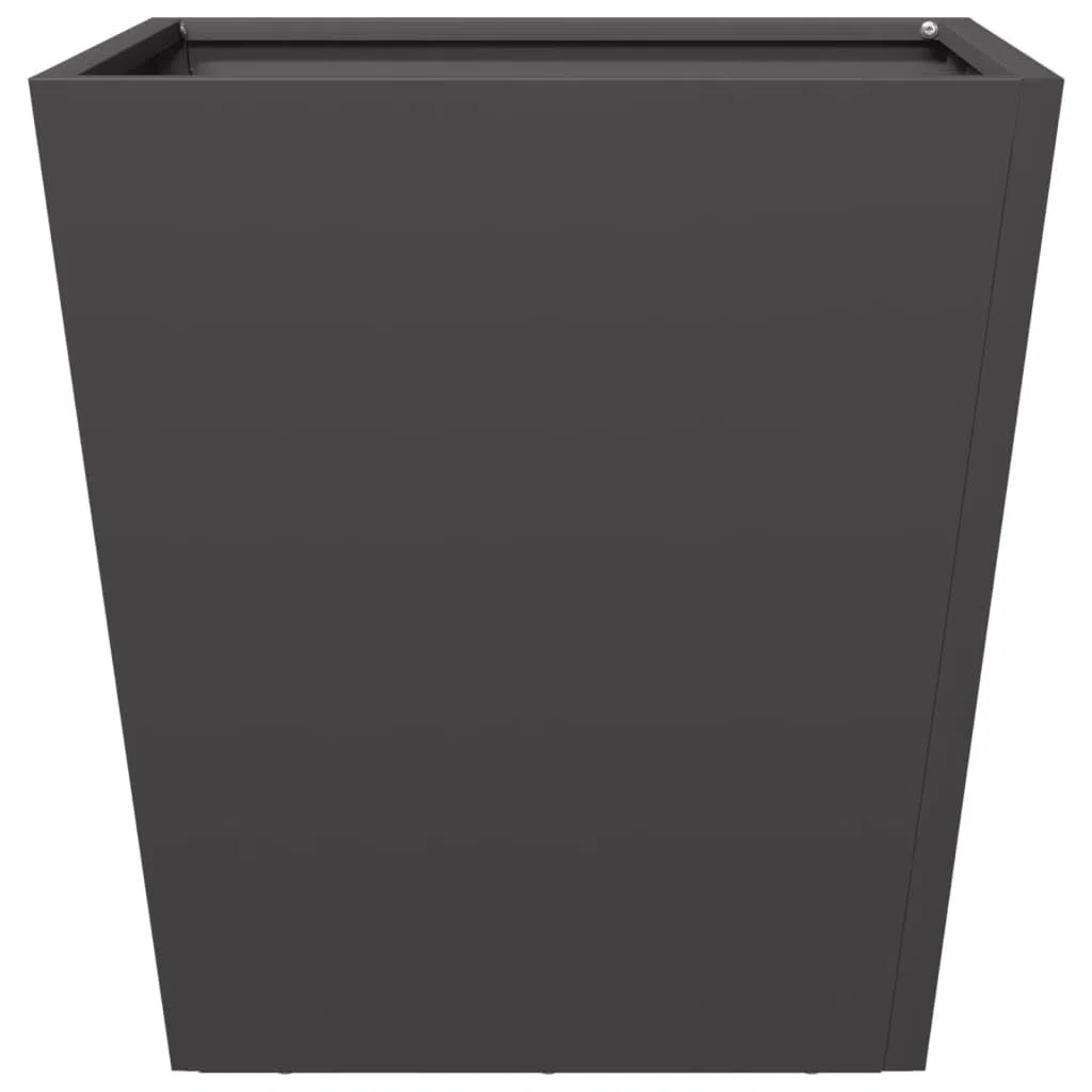 Set di 2 vasi per piante, 40 x 40 x 40 cm, in acciaio, resistenti alle intemperie, ideali per balconi, giardini, terrazze, stanze, protezione da sguardi indiscreti, resistenti al gelo, con
