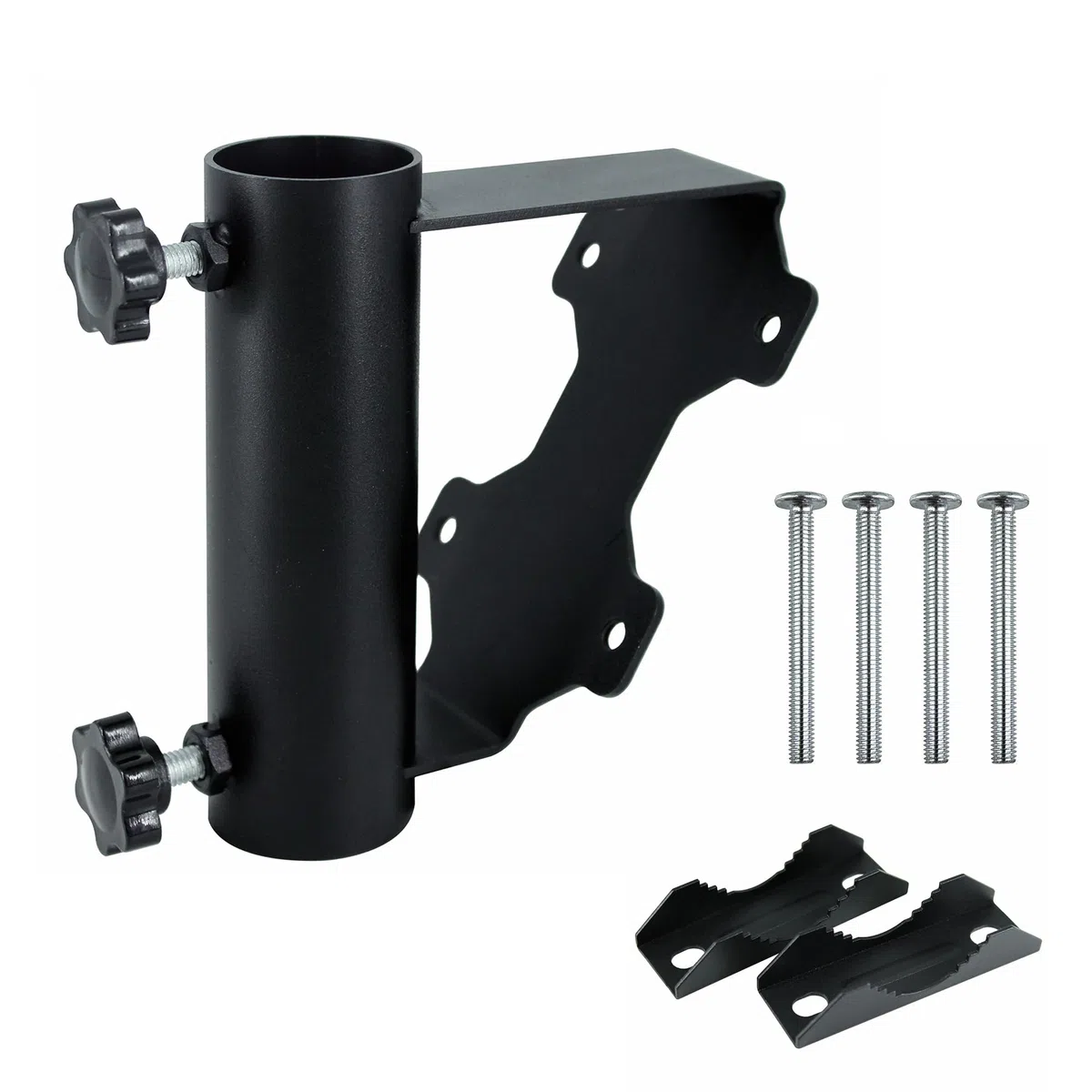 Supporto per asta per bandiera, staffa di montaggio a parete per bandiera, staffa di montaggio con hardware, materiale metallico, resistente alla ruggine e forte