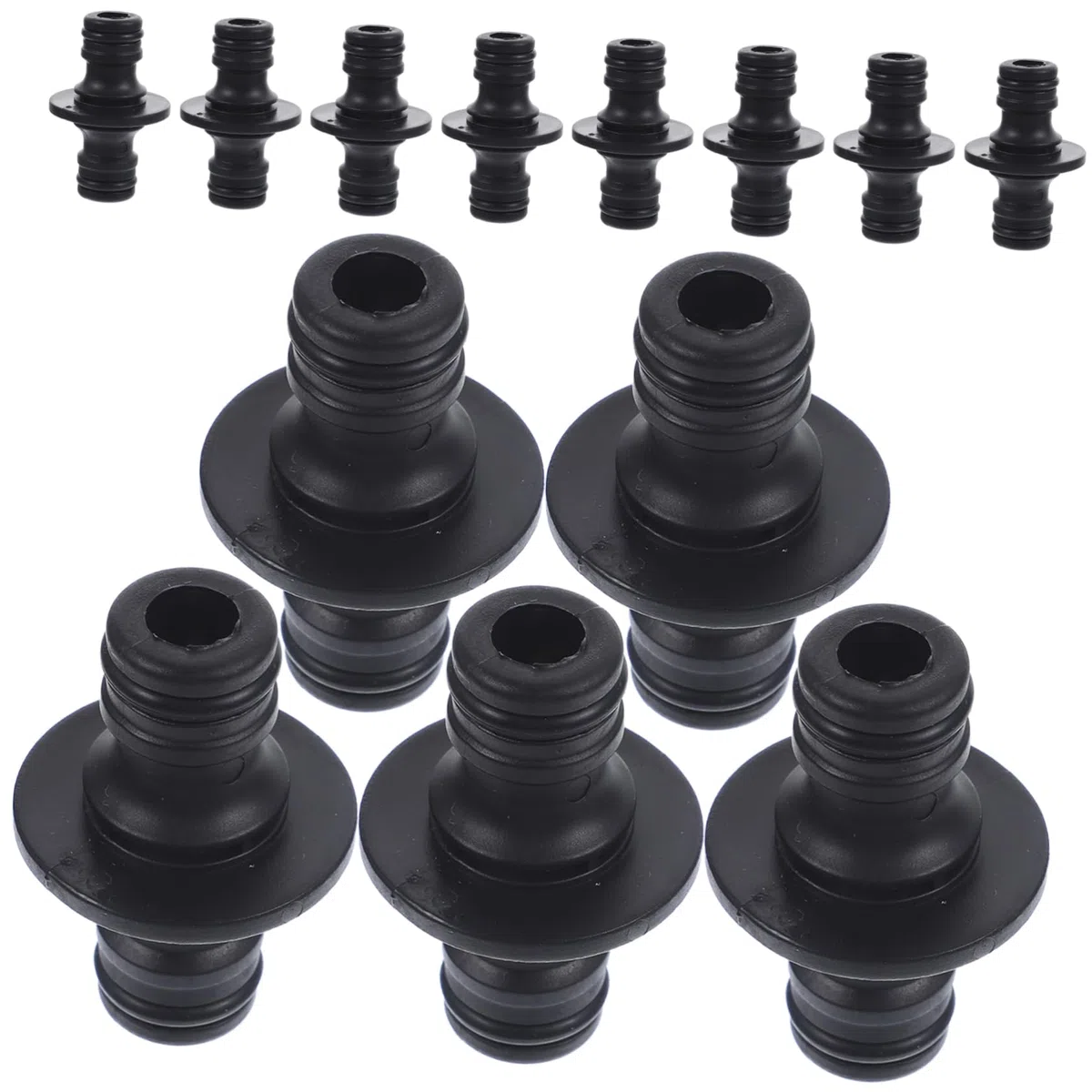 UPKOCH 4 Set Raccordi Per Tubi A Connessione Rapida Adattatore Per Tubo Di Connessione Rapida Irrigazione Connettori Affidabili Per Connettori in Plastica Black 25 Pezzi*4