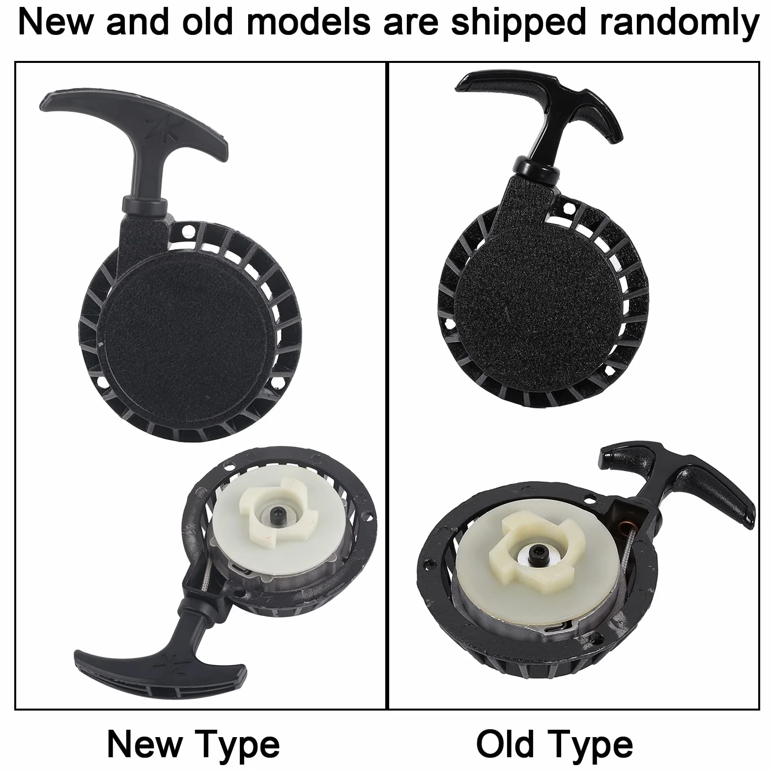 Avviamento a Strappo Minimoto, Accensione a Strappo Easy Pull Starter Mini Quad in Alluminio Universale Nero per Mini Pocket Dirt Bike Minimoto ATV Quad