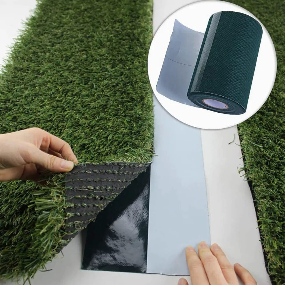Nastro di giunzione per erba artificiale, autoadesivo per il collegamento di 2 pezzi, tappeto erboso, 15 cm x 10 m