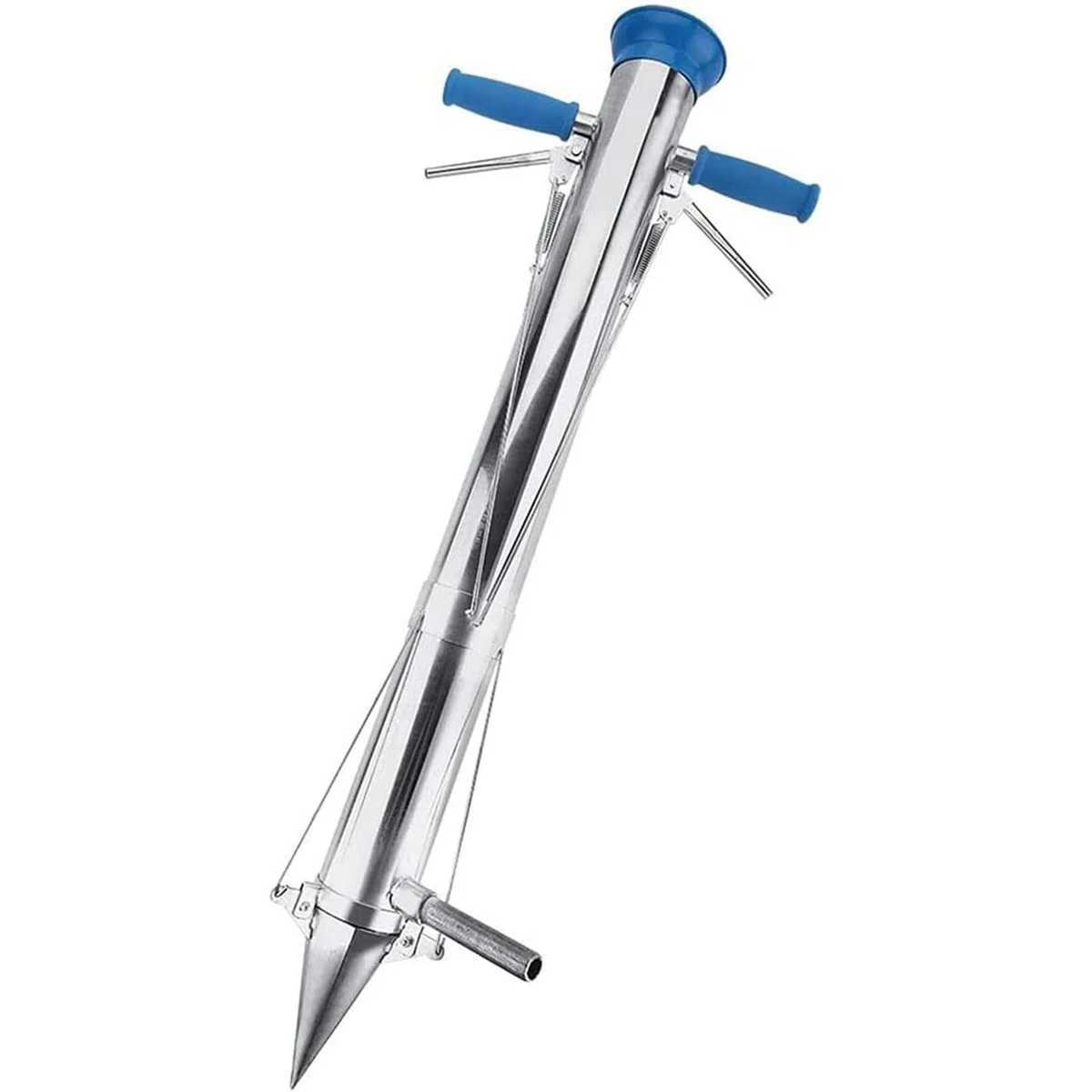 Trapiantatore per piantine di verdure - Manico lungo con piantatore di bulbi con impugnatura morbida, profondità di 12 cm, comodo per piantare in giardino, cortile, serra