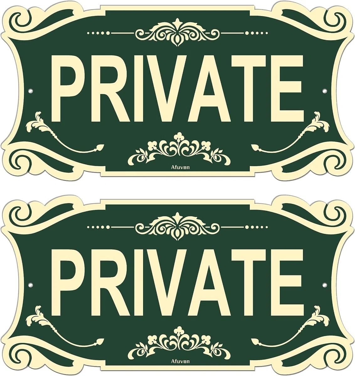 Segnali privati in metallo, 30 x 15 cm, per cancelli esterni da giardino, non si trasgrediscono, in alluminio, antiruggine, con stampa UV, facile da montare, impermeabili, durevoli, confezione da 2