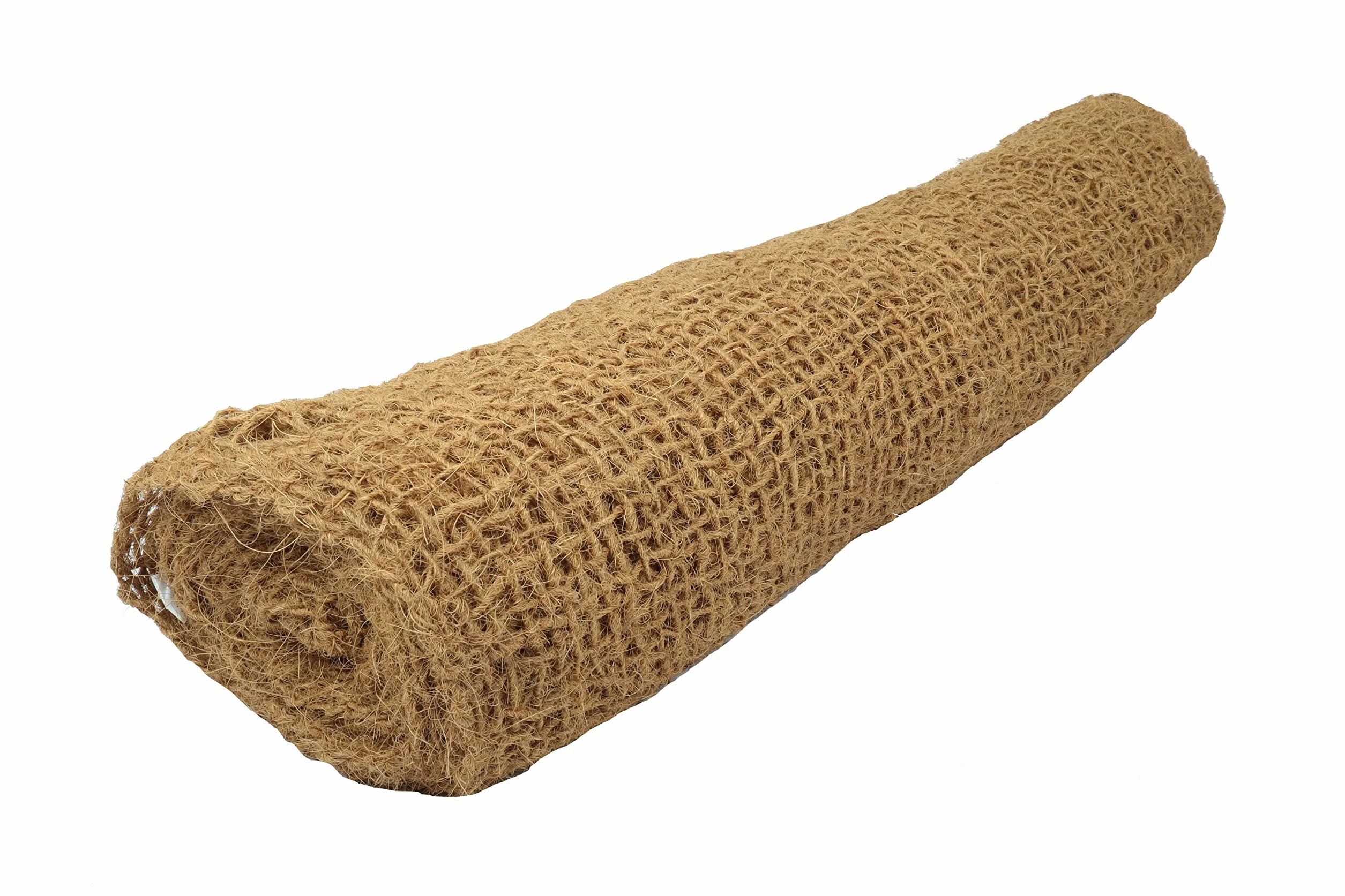 Wacredo Tappetino per argini, in fibra di cocco, protezione contro l'erosione, per bordo del laghetto, piante, 1 rotolo da 10 m, 15 x 15 mm (1 pezzo)