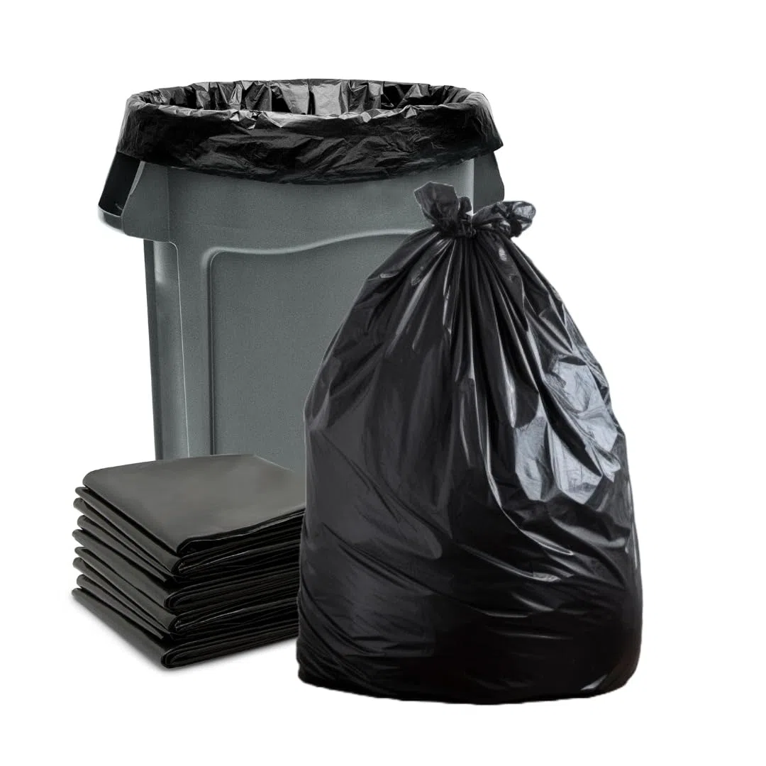 MAYA 30 Sacchi Neri Grandi Resistenti 85x110 cm, 150 Litri, Sacchi Spazzatura per Secchio e Pattumiera, Ideali per Bidoni Spazzatura Condominiali per Giardinaggio e Macerie