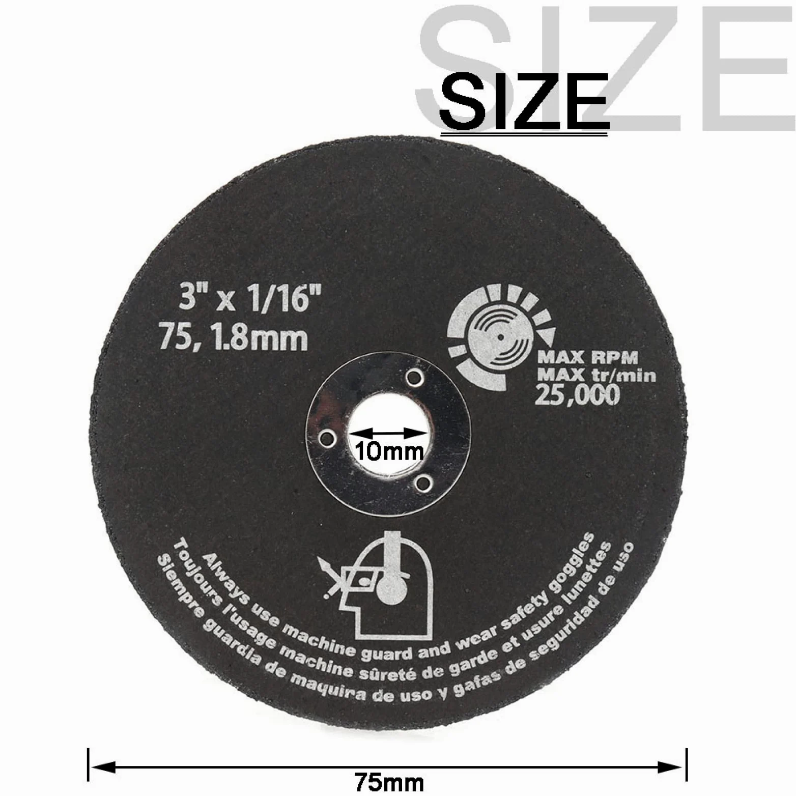Lama per sega circolare per legno, Dischi da taglio for smerigliatrice, mola abrasiva in resina da 3" e 75 mm, utensili for fresatura, 25 pezzi(30pcs)