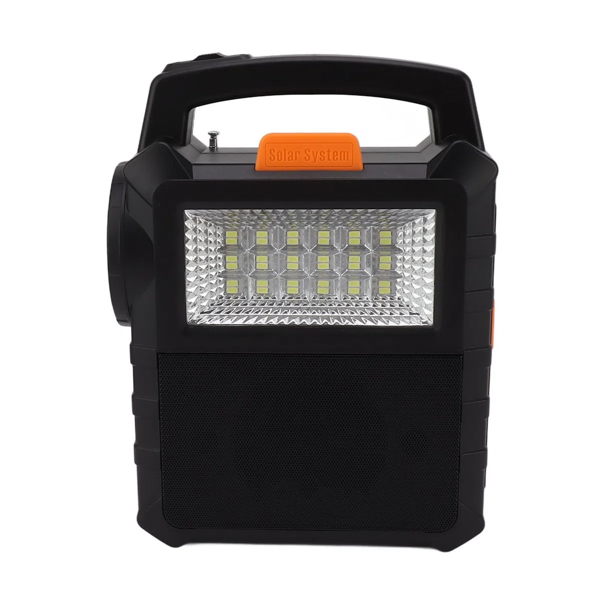 Denash Generatore solare portatile, leggero e compatto, luci a LED integrate, ad energia solare per campeggio all'aperto, emergenza domestica
