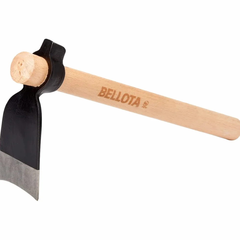 Bellota HOE2420W335P - Zappa Piccola per Piantumare Aiuole e Roccaglie - Con Manico di Legno - Sistema Anti-rotazione - Funzione di Martello