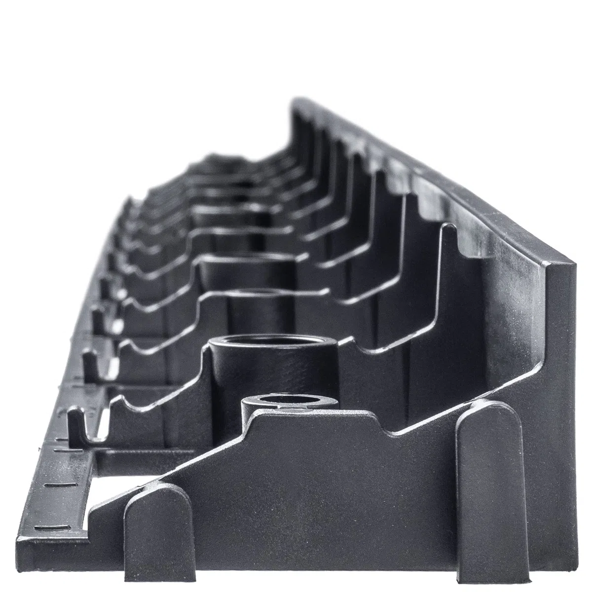 Kadax Lawn, 45 mm, 50 pezzi + 150 unghieletto realizzato in plastica, telaio da prato con un sistema di clicdi falciaturadi (nero, set d)