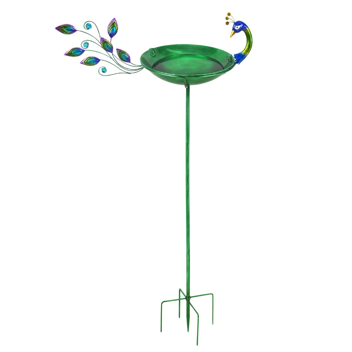 Bagno per Uccelli da Esterno Abbeveratoio in Metallo con Design Animale | Bagno per Uccelli da Patio Resistente alle Intemperie Per Balcone Terrazza Giardino Prato Decorazione Fontana