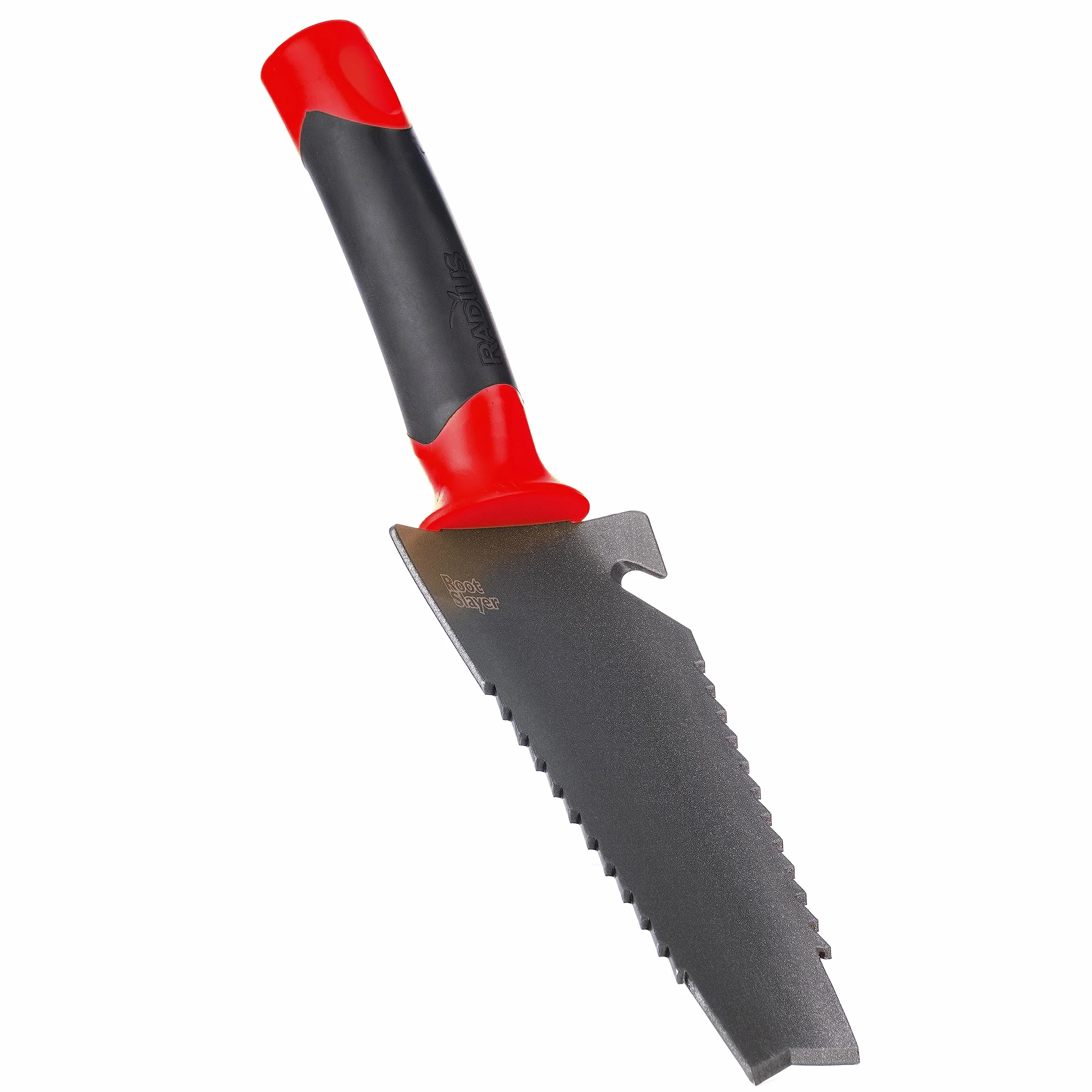 Radius Garden Root Slayer - Pala in acciaio al carbonio, colore: Rosso