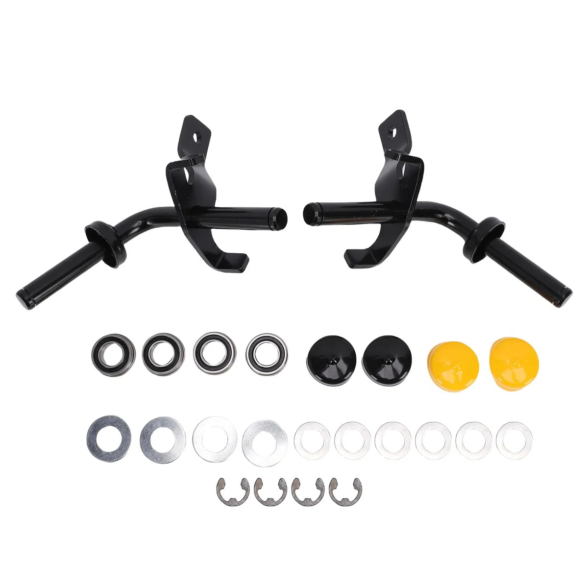 Akozon Kit di Conversione Cuscinetto Boccola Ruota Anteriore Mandrini Sterzo Asse GY20047 Sostituzione per Trattorini da Giardino L110