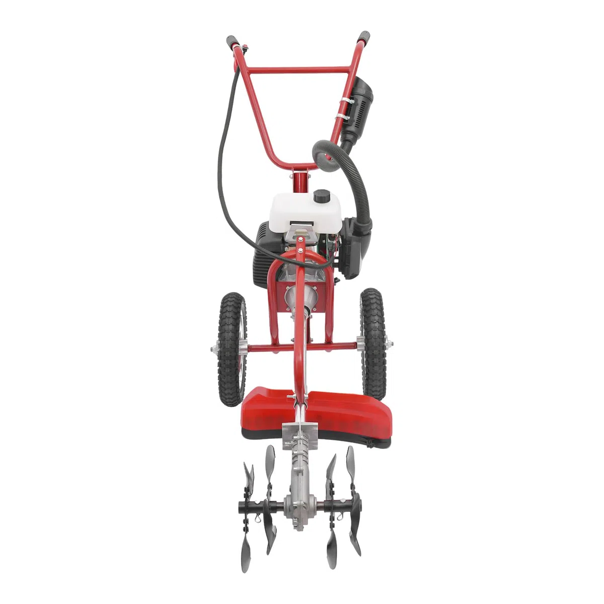 Motozappa a benzina 4 tempi, 63 CC 4 CV Motozappa a scoppio, Micro motozappa con profondità di 10 cm e avviatore a fune, 240 giri/min, per la lavorazione del terreno
