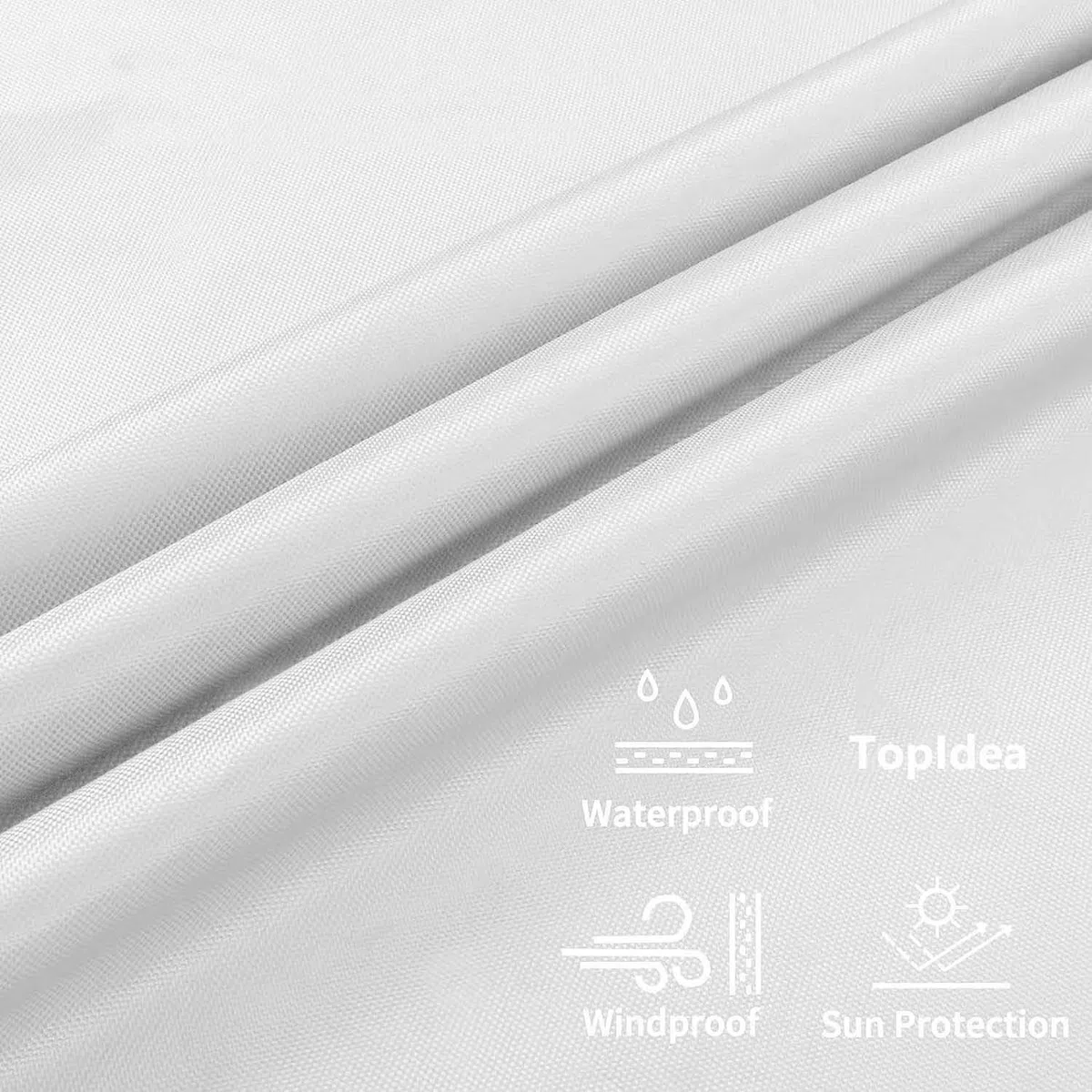 Coperture per Mobili da Giardino Copertura Tavolo Sedie Esterno Impermeabile Telo Copri Tavoli da Terrazza Quadrato 600D Oxford Anti-UV Antivento 120x60x90cm