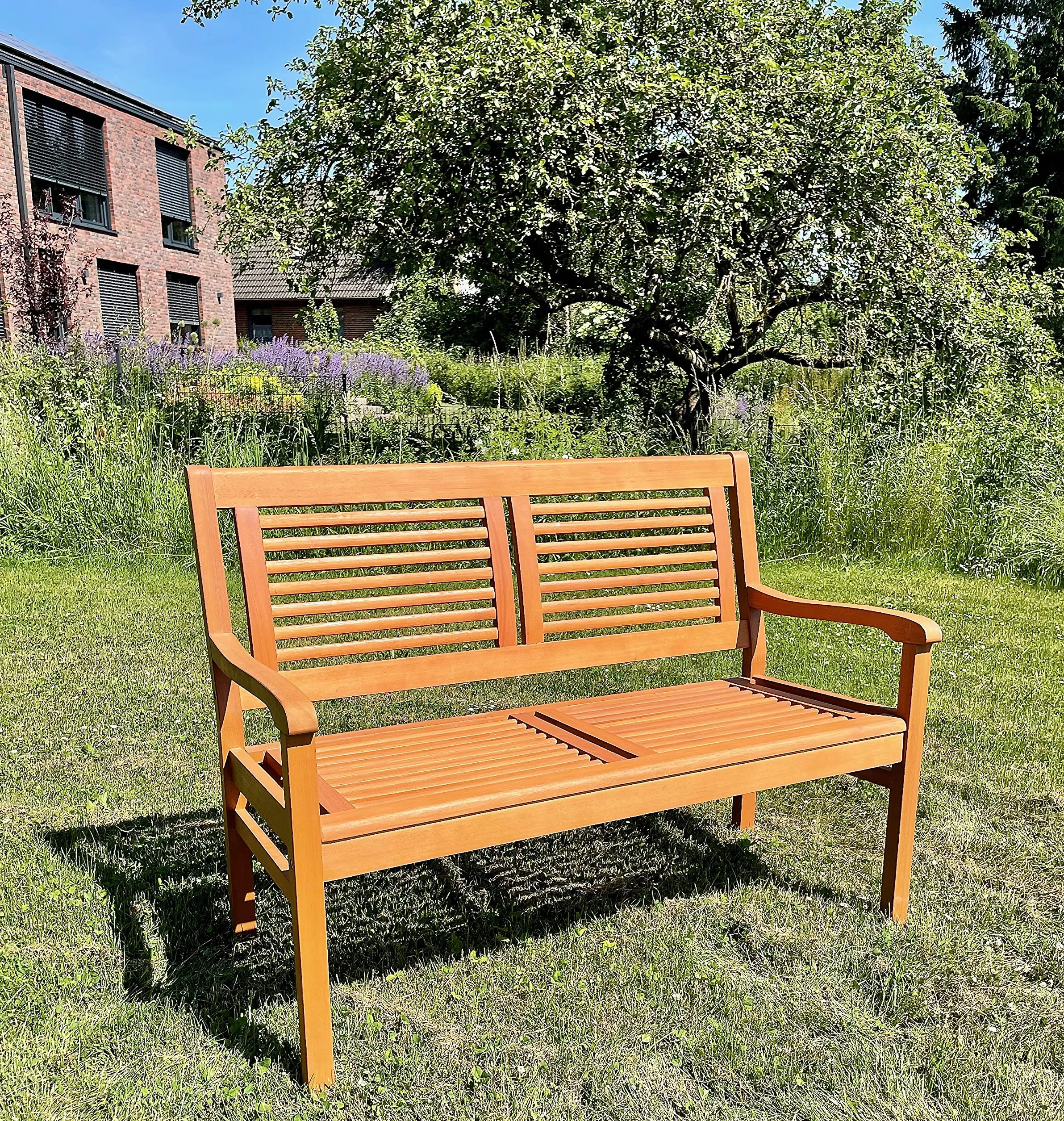 Copertura per panca da giardino, impermeabile, resistente ai raggi UV e antivento, per panca da giardino, per 2 posti (120 x 60 x 80 cm)