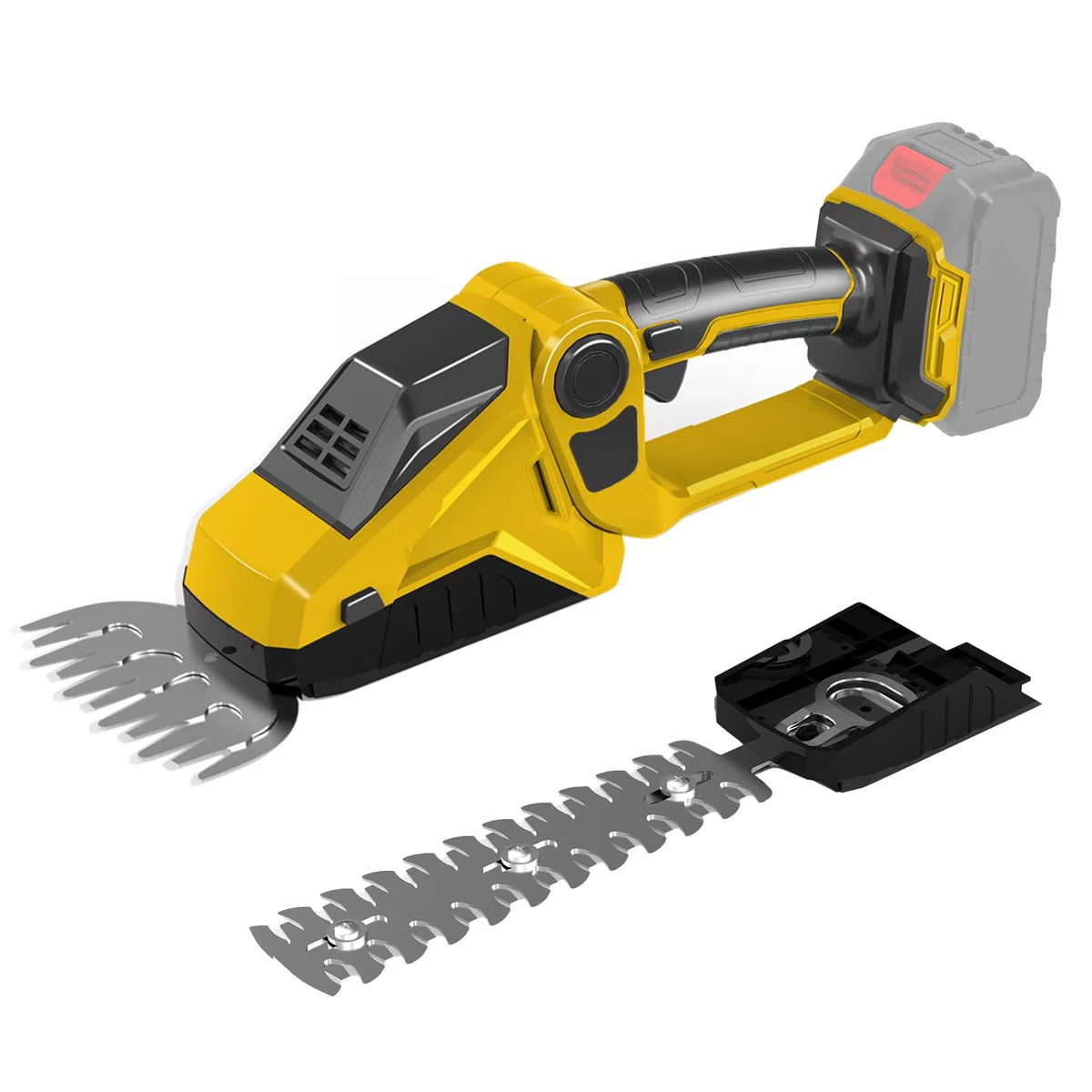 Tagliasiepi a Batteria compatibile con Dewalt 20V 18V, Tosasiepi Taglia Siepi, Giardino Arbusti Siepi, Cesoia per Erba, Elettrico Tagliasiepi con Lame Rifilasiepi e Erba (Non include la batteria)