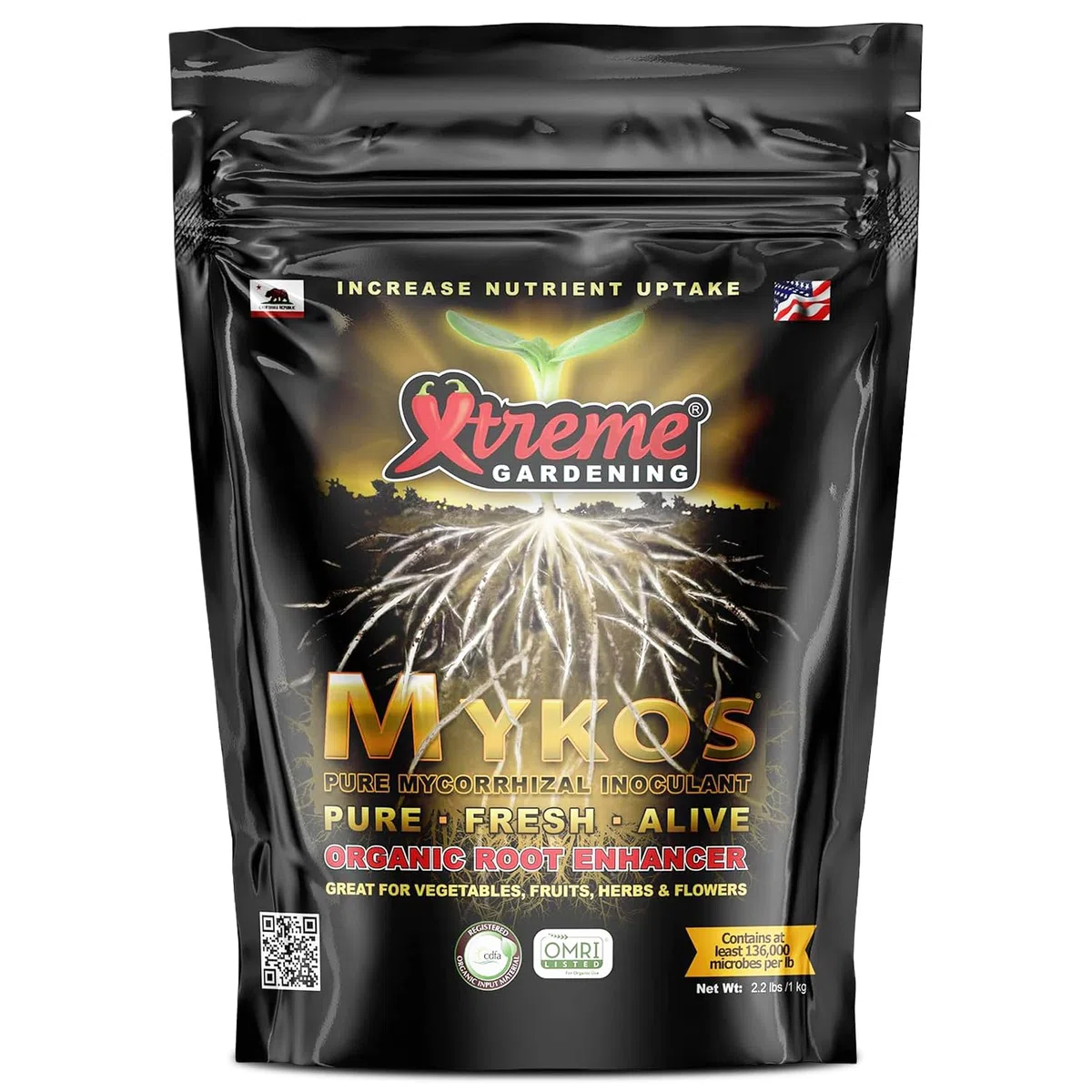 Xtreme Gardening RTI, RT4402 Mykos, Fertilizzante, Sacchetto da 1 kg