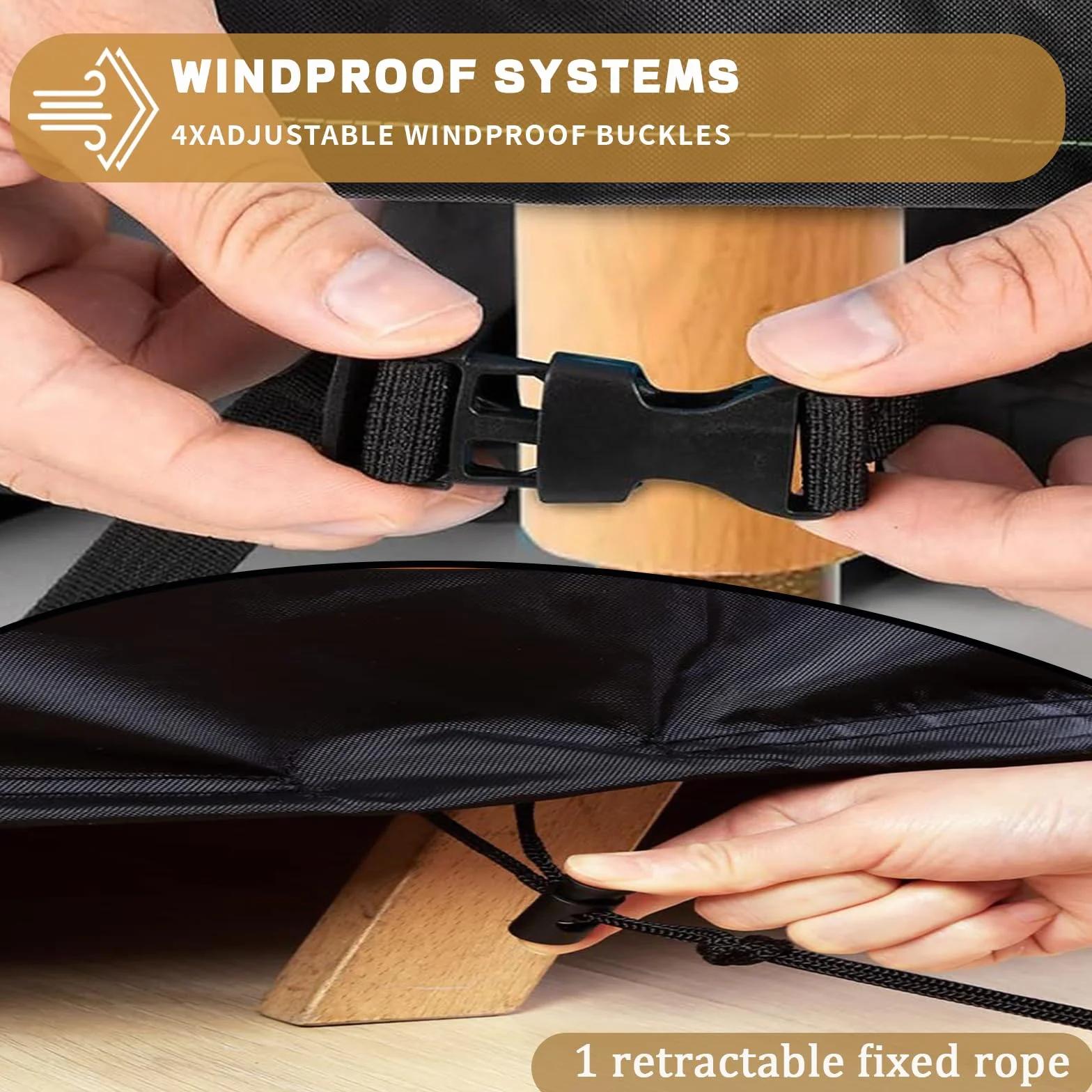 HNKDKJ Copertura per Mobili da Giardino 250x100x54cm/LxPxA Copertura Tavolo Esterno Impermeabile Telo Oxford Resistente Allo Strappo Resistente Allo Strappo Quadrato/Rettangolare, Nero