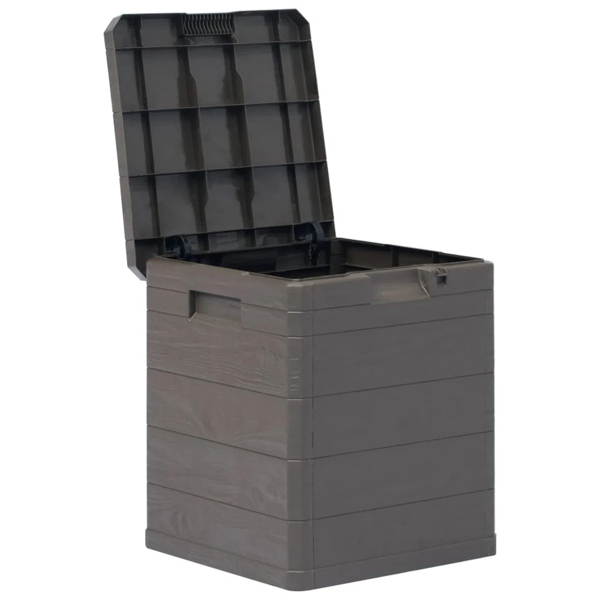 ARKEM Baule da Giardino Effetto Legno Organizer Box Giocattoli Multibox Impermeabile Esterni,Baule da Giardino 90 L Marrone