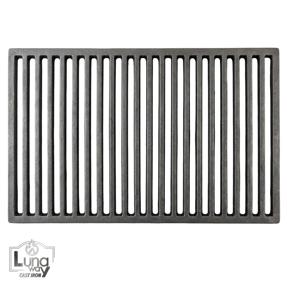 45 x 30 x 2 cm - Griglia in ghisa per raccolta cenere e barbecue | Dimensioni | Ottimizza tiraggio camino e stufa | Resistente alte temperature
