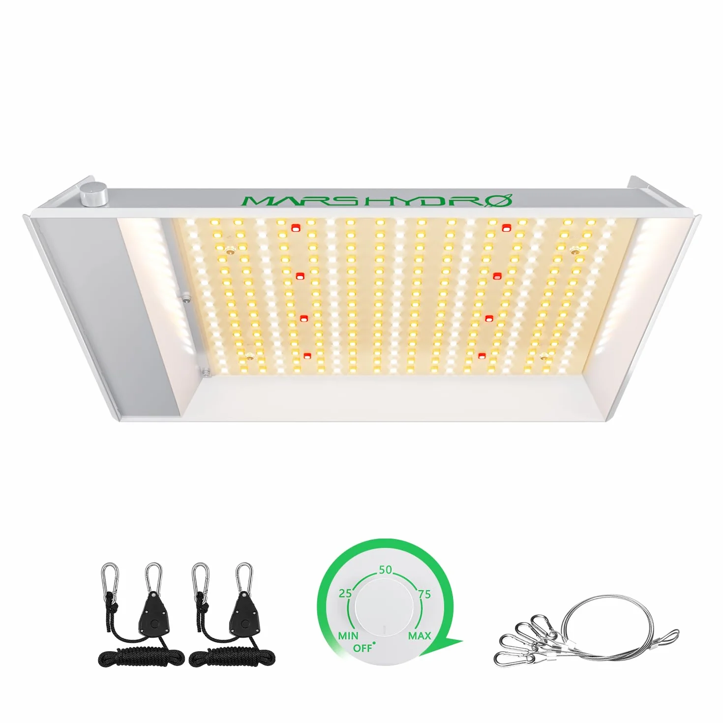MARS HYDRO TS 600 LED Grow Light Reflector Budget LED for 2x2ft Grow Sunlike Spectrum IR Grow Lights for Indoor Plants Hyd...