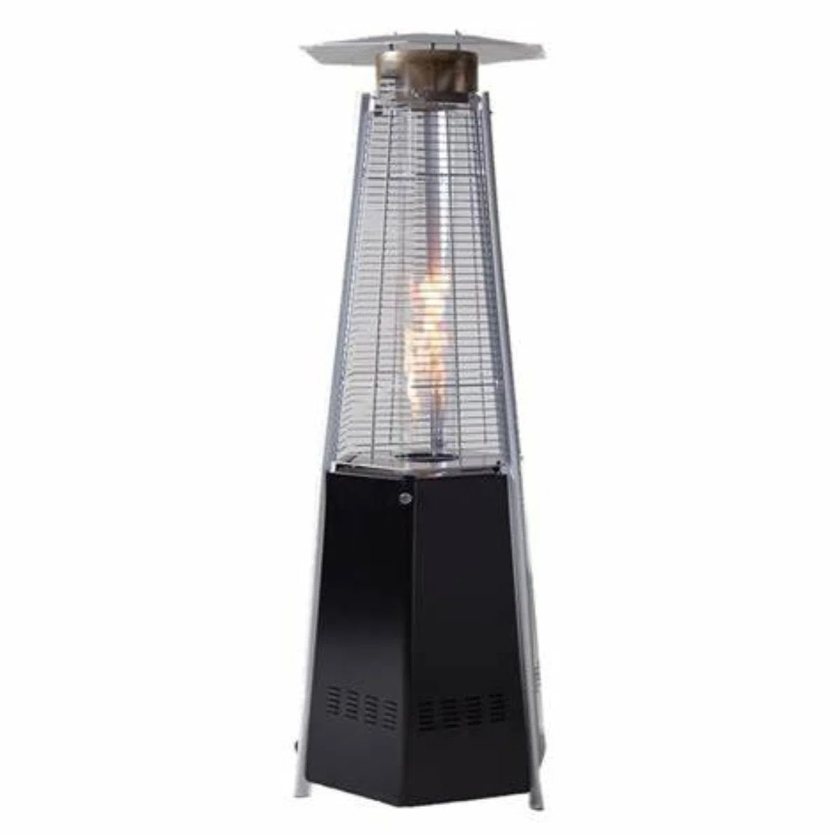La zappa Stufa radiante piramide esagonale con riscaldatore a gas da 2,5 kW