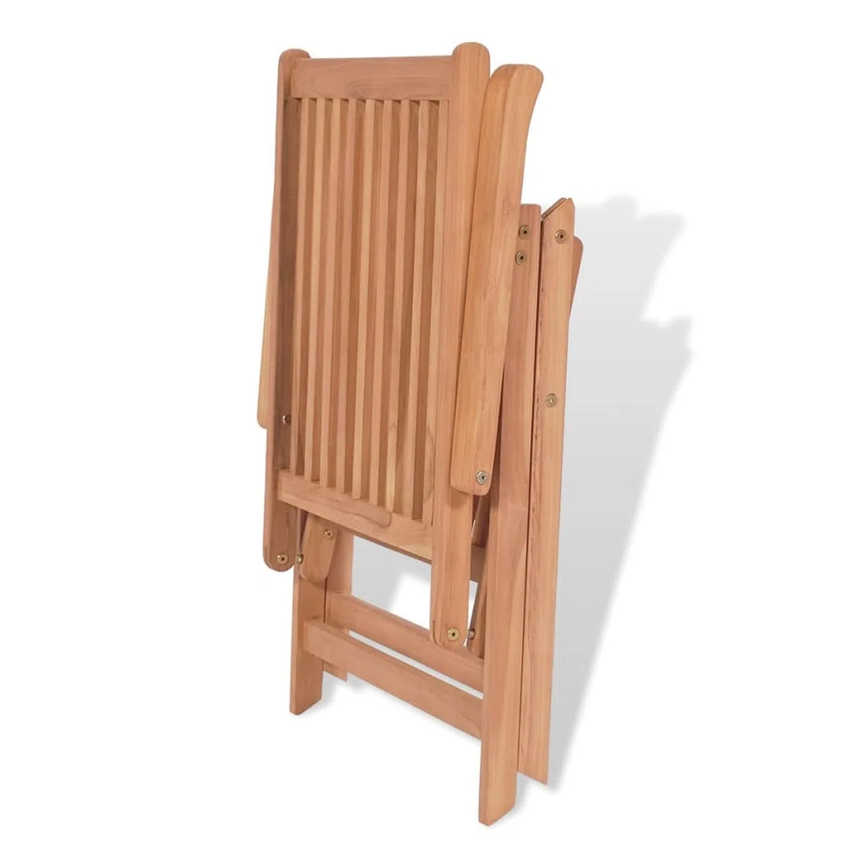 Homgoday Sedie Reclinabili da Giardino 2 pz in Legno Massello di Teak, Sedie da Esterno, Sedie da Pranzo per Giardino, Arredo Seggiole Giardino Arredi da Esterni Patio Terrazzo Arredamento