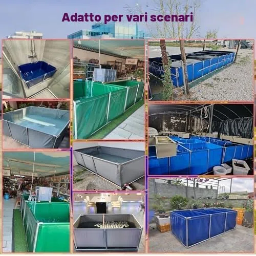 Piscina fuori terra con telaio in acciaio per divertimento all'aperto in famiglia, montaggio facile e toppa di riparazione inclusa