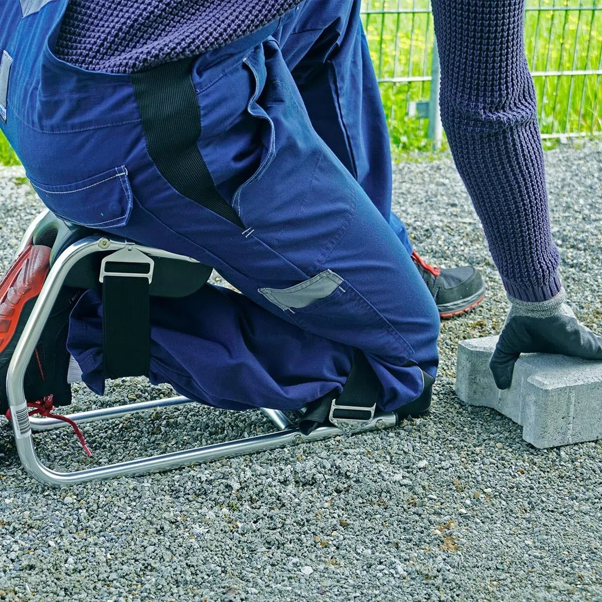 Sgabello per Ginocchia da Lavoro 2 in 1 Sgabello Ergonomico Smontabile | Cuscino Inginocchiatoio da Giardino per Supporto Caviglia Lavoro Fattoria Edilizia Piastrelle Pavimenti Pulizia Donne Uomin