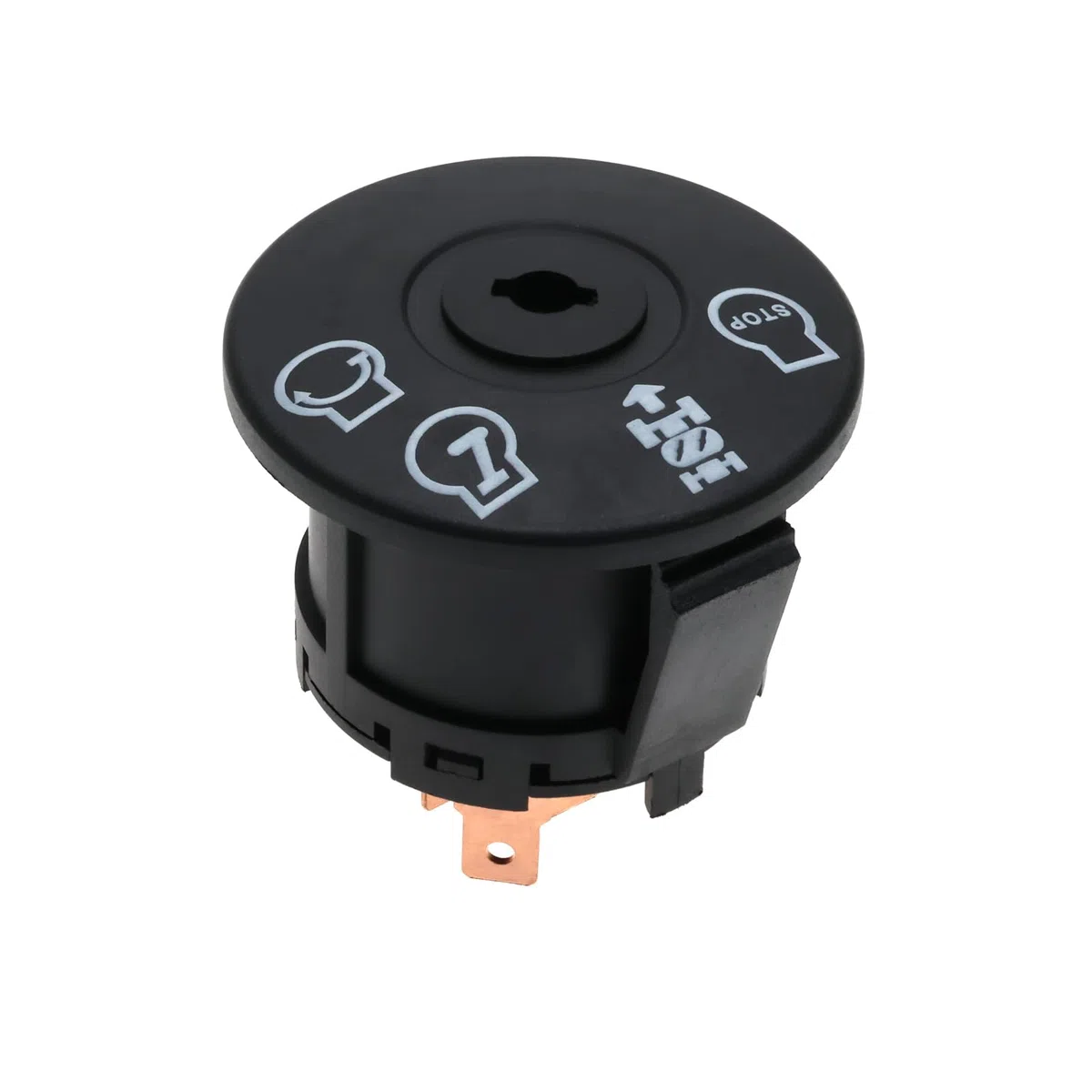 Interruttore di accensione per trattore tosaerba, 4 posizioni, con 2 chiavi, compatibile con tosaerba Husqvarna 193350 532193350