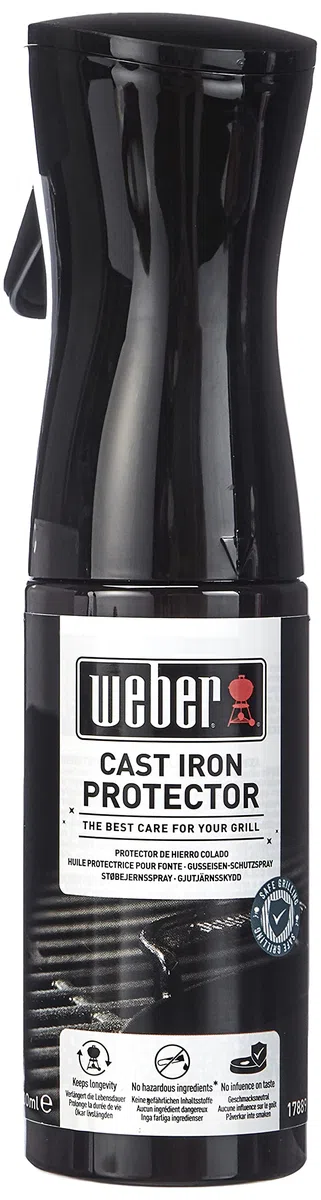 Weber 17685 Olio antiaderente per griglie & 17889 Spray Protettivo per ghisa, Nero