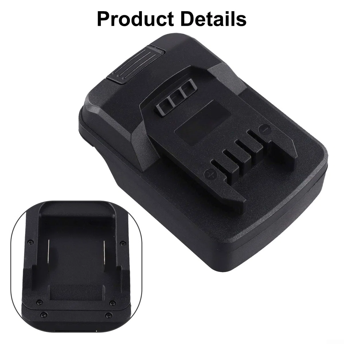 Adattatore batteria compatibile con BL1815 BL1820 BL1830 18V convertitore batteria al litio per Parkside X20V Team Power Tools Nero