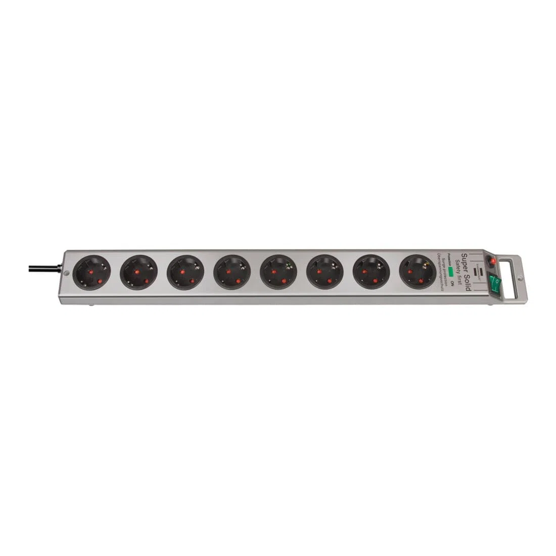 Brennenstuhl Presa multipla a 8 vie con protezione da sovratensione per F, B, PL, CZ