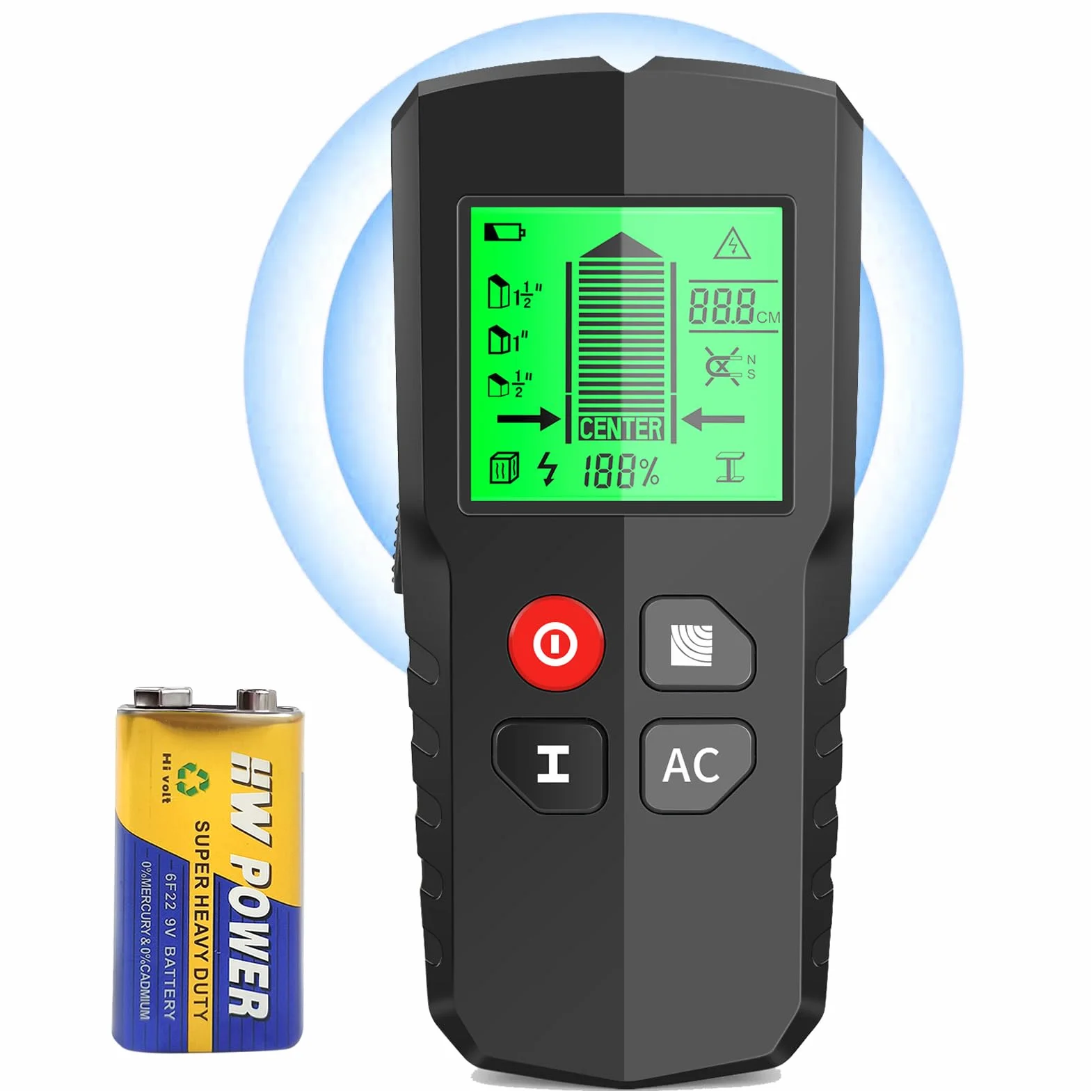 EXTSUD Rilevatore, Sensore Elettronico Scanner da Parete, Rilevatore di cavi Tubi Metallici con Display LCD per Rilevare Legno, Metallo, Cavi Nel Muro