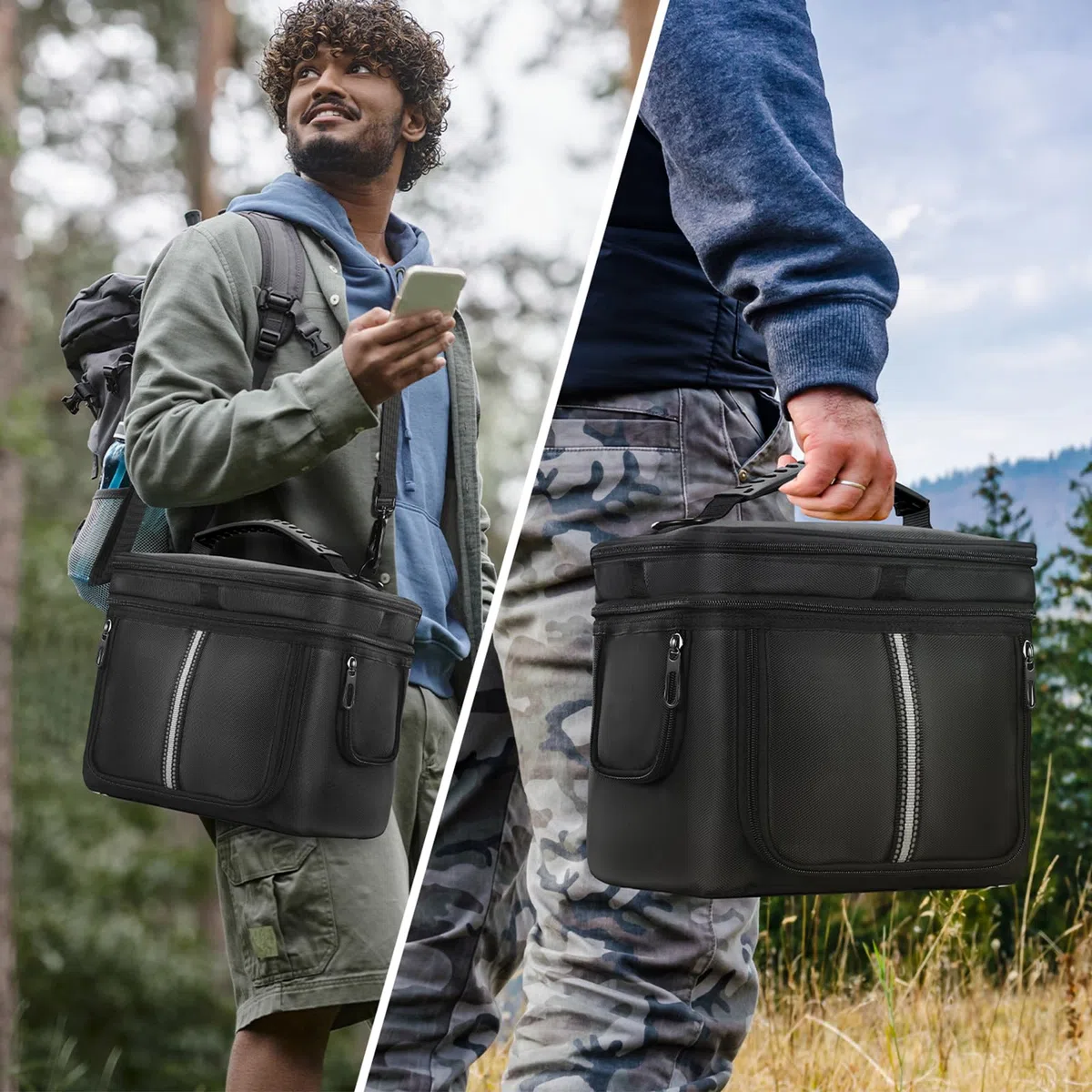 Borsa da viaggio imbottita per BLUETTI Elite 30 V2 Outdoor Travel Use Power Station Storage Case con Multi-tasche impermeabile con manici e cinghie staccabili