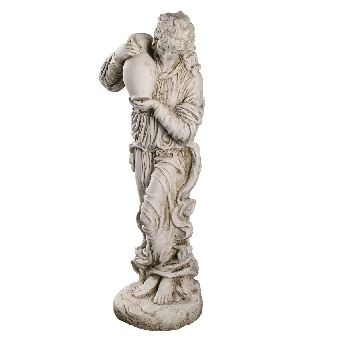 Statua decorativa in poliresina, resistente alle intemperie, grande (6 kg), altezza 74 cm
