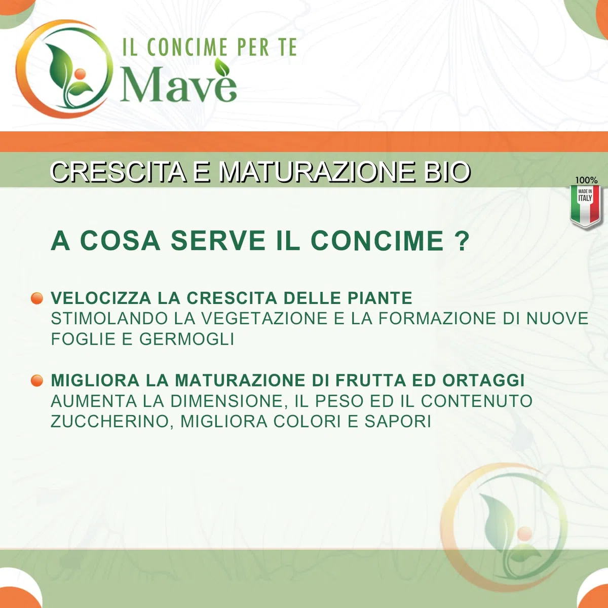 Borlanda fluida biologica 25,6 kg per piante - concime biologico per alberi, orto, frutta - Mavè crescita e maturazione bio