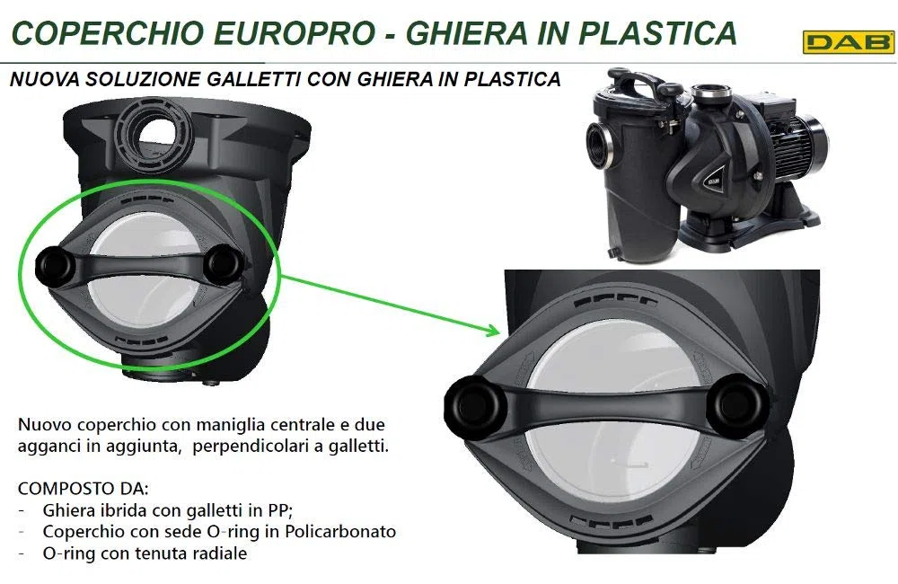 DAB Pompa per Piscina Europro 100M