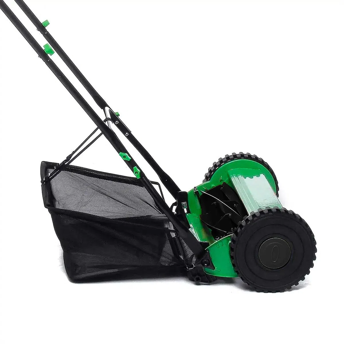 Avilia Tagliaerba Manuale Elicoidale Eco-Friendly 25L - Tosaerba a Spinta con Regolazione del Taglio 17/43mm, Sacco di Raccolta 35cm, Ideale per Giardini e Prati
