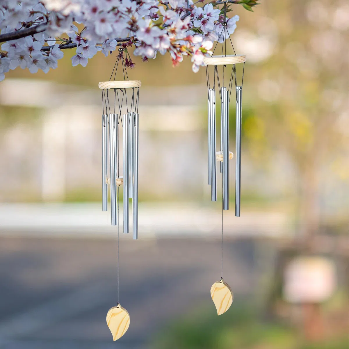 Tubi per Campanelli Eolici in Alluminio Argento 60 Pezzi Tubo Cavo di 6 Mm Facile da Appendere per Decorare Qualsiasi Luogo e Porta Posteriore