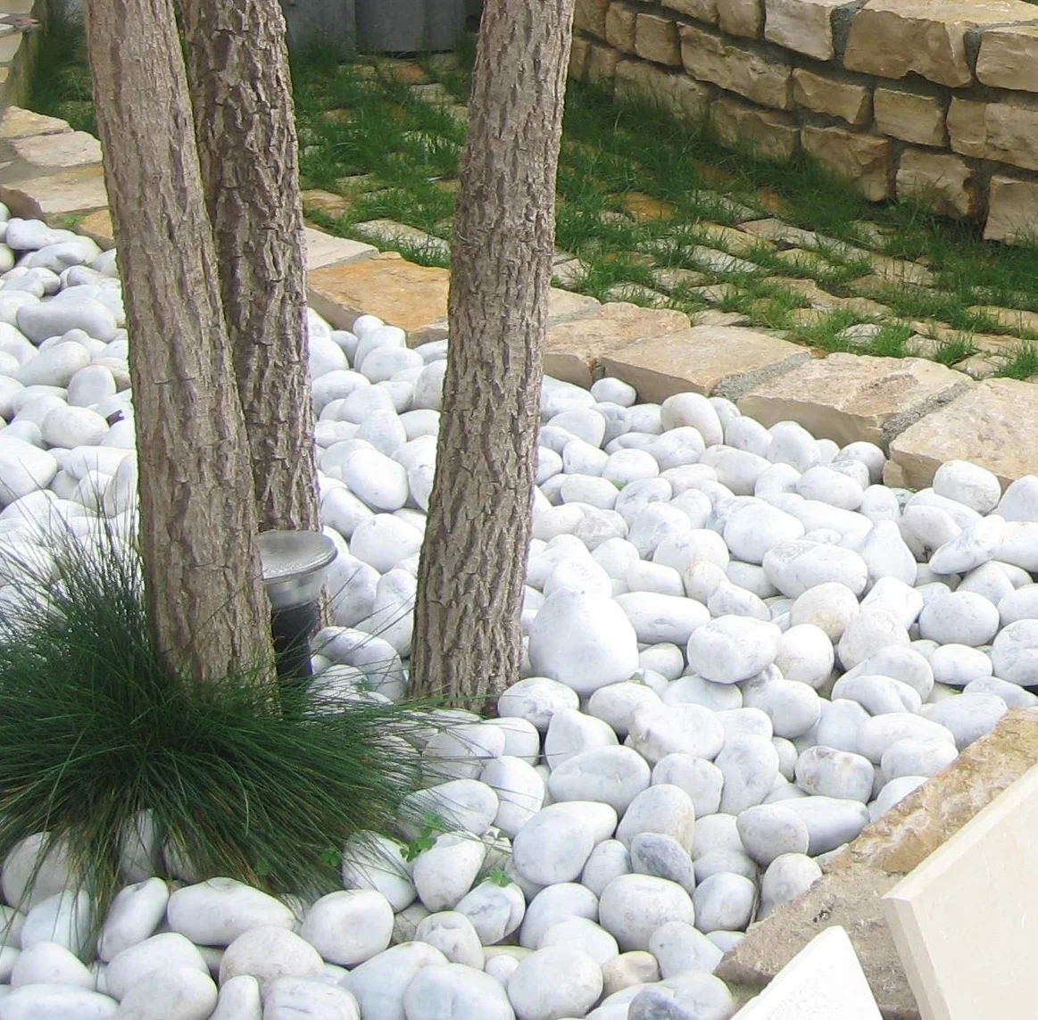CIOTTOLI di Marmo Ultra Bianchi 20 kg Sassi Giardino -Varie Misure (25/40)
