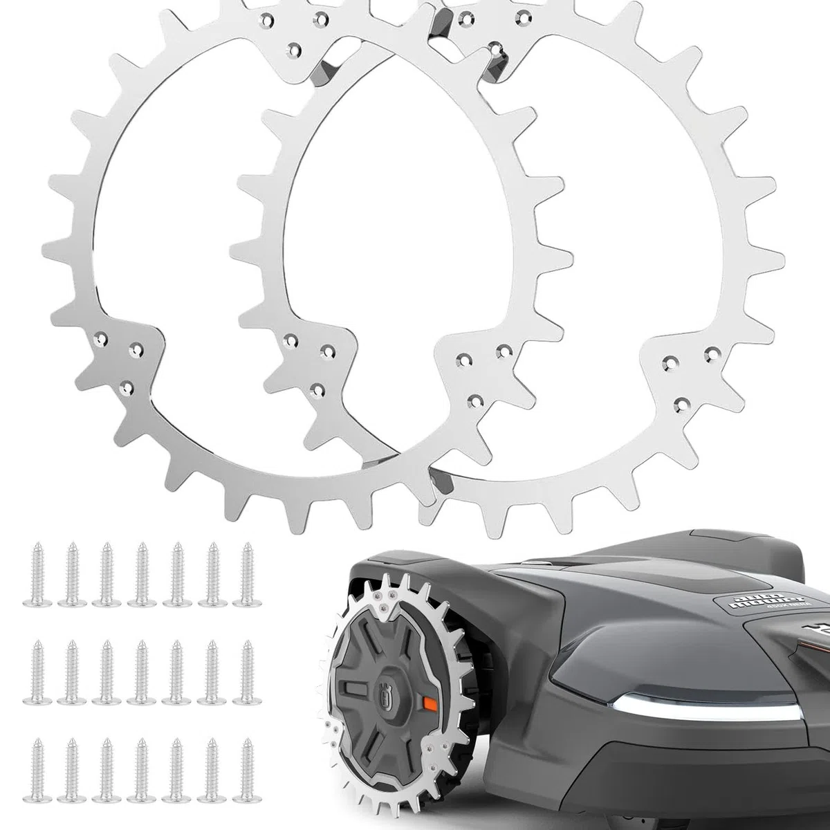 Miglioramento della trazione per robot tosaerba, compatibile con HUSQVANA Automower 305 (dal 2016)/310/315 robot tosaerba, dimensioni ruota 215 mm.