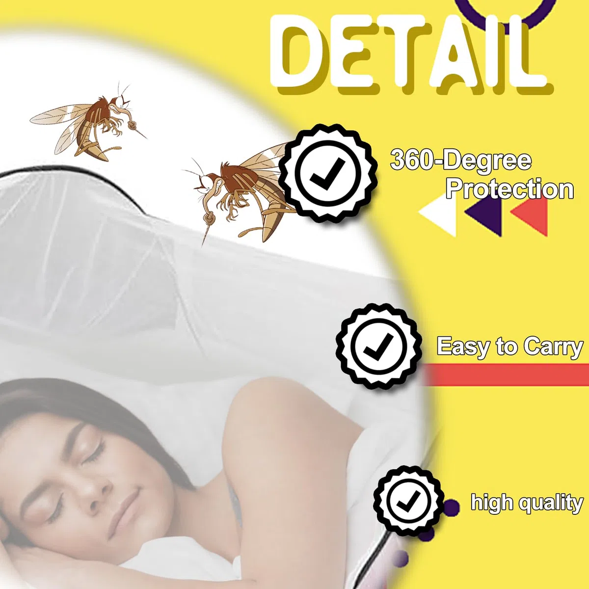 Zanzariera Pop Up, 200 x 80 x 56 cm Pieghevole zanzariera, Zanzariera da Viaggio, Zanzariera Pieghevole Per Letto Singolo, Zanzariera Per Campeggio, Adatto Per Uso Interno Ed Esterno