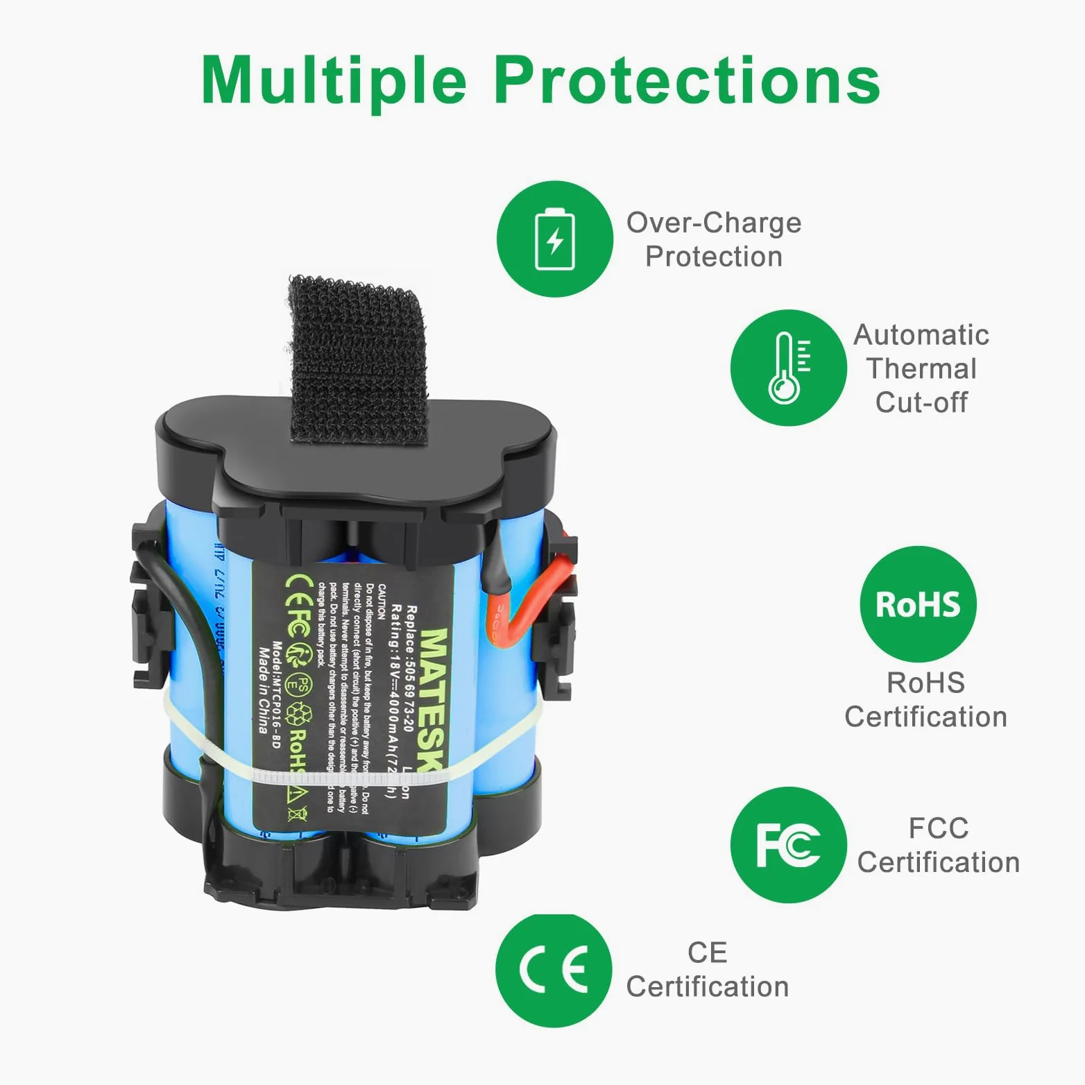 18V 4000mAh Batteria Compatibile con Gardena R38Li R40Li R80Li R75Li R70Li R50Li R45Li Robot Tosaerba, Batteria Ricambio per Husqvarna Automower 105 305 308 Flymo Rasenroboter 1200R