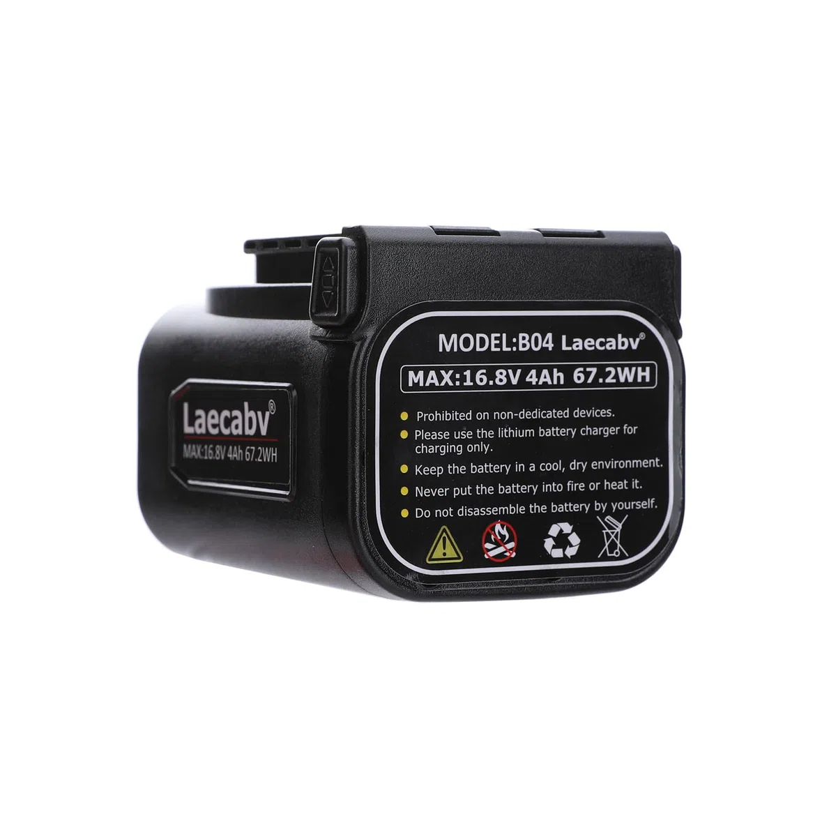 Laecabv Batteria per Forbici Potatura Elettriche, B04 1Pcs Batteria ricaricabile agli ioni di litio 16.8V 4Ah 67.2Wh