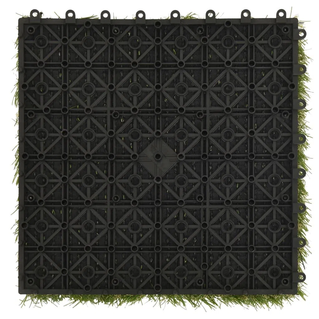 vidaXL Piastrelle in Erba Sintetica 22 pz 30x30 cm Verde